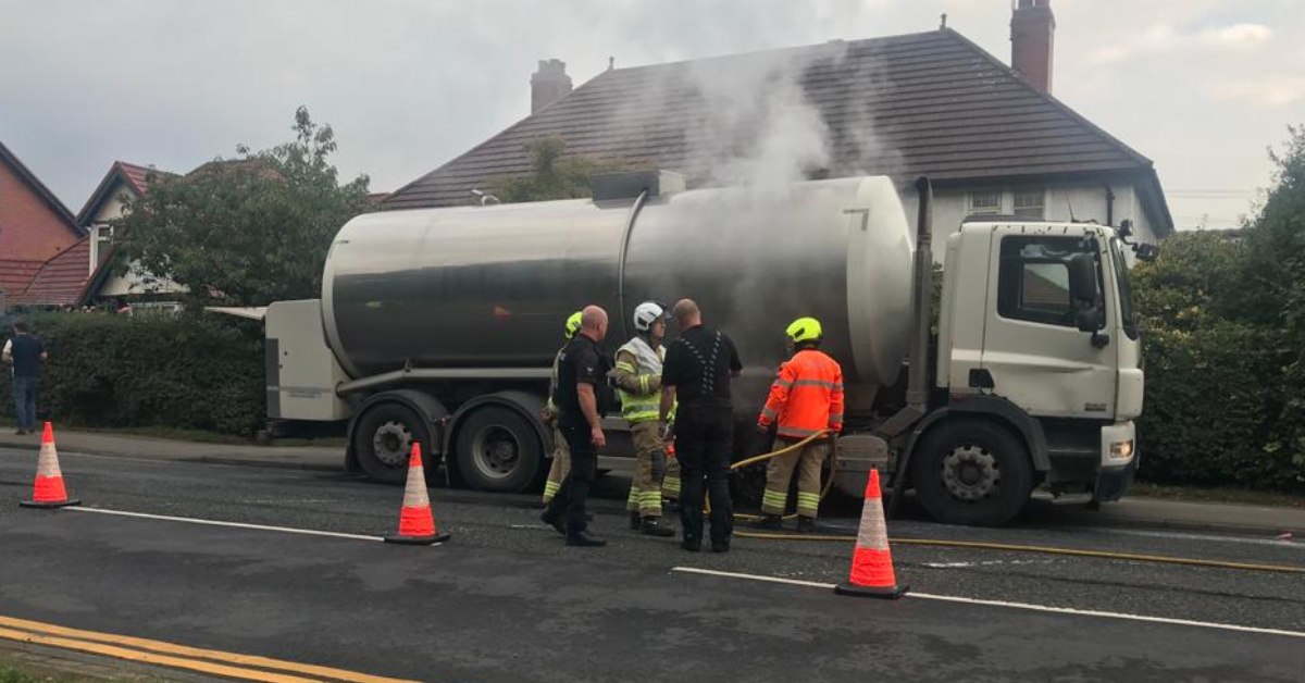 Fire crews and police attend tanker incident in Harrogate