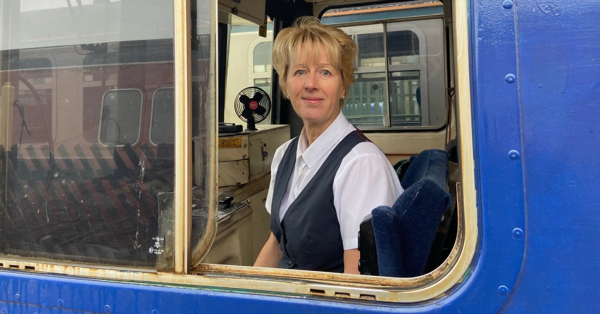 Harrogate volunteer Wensleydale Railway's first female train driver