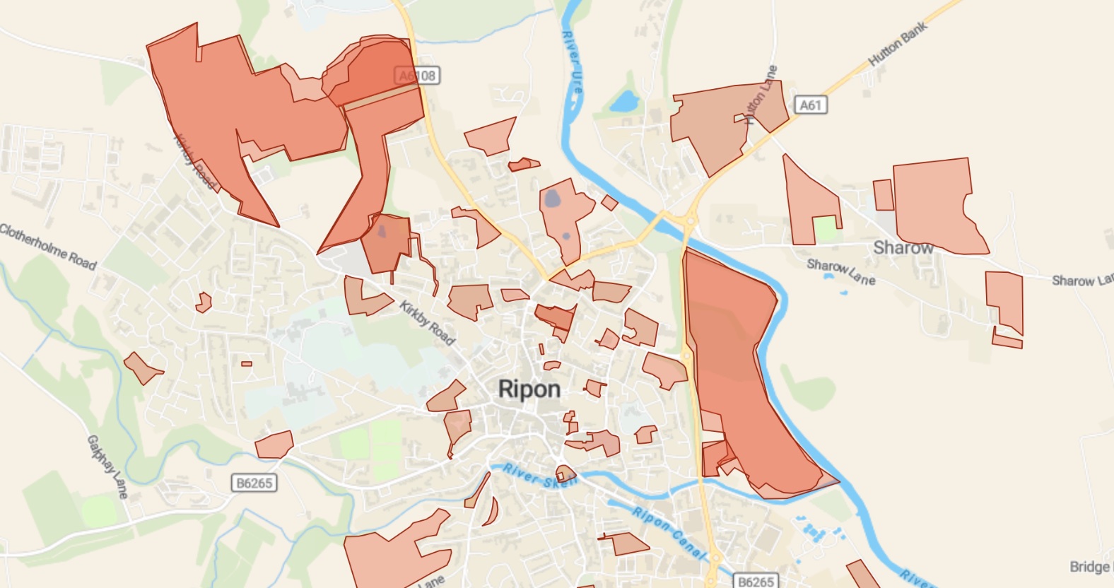 Opda Ripon Possible new housing sites in Ripon revealed