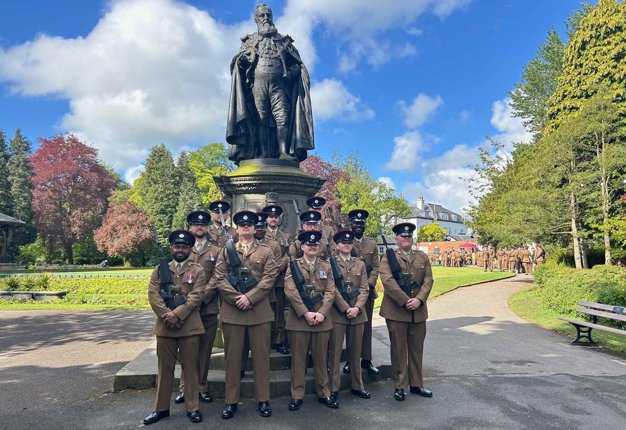 Big day for Ripon as new mayor reviews Royal Engineers' freedom march-past