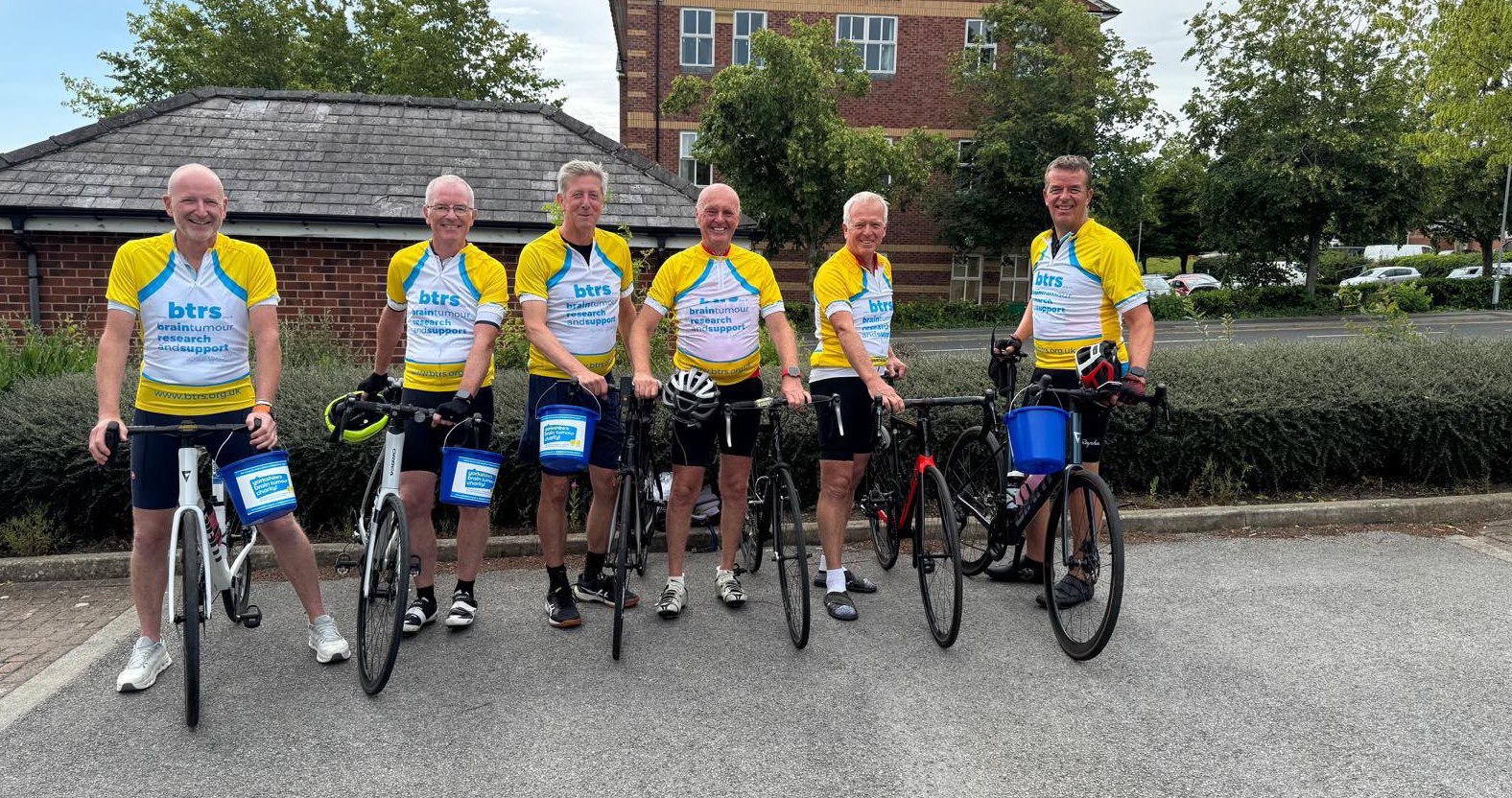 Six golfing friends to tackle epic cycle ride to France for brain cancer charity